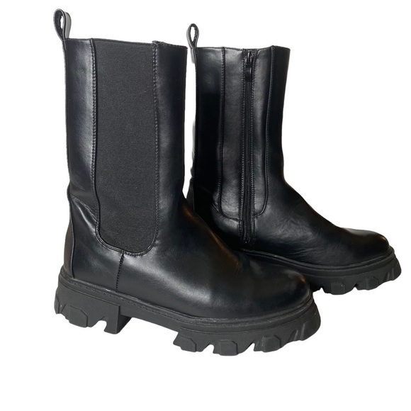 Chunky Heel Boots. Size UK 7 - Picture 2 of 9